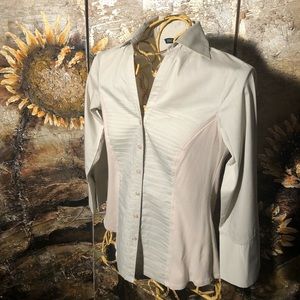 zac & rachel BEIGE Form Fitting Blouse